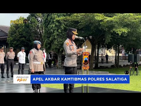 KAPOLRES SALATIGA HADIRI APEL AKBAR KEBANGSAAN BURUH DAN OJOL KAMTIBMAS