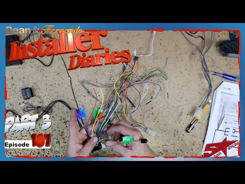 The Kenwood radio with the iDatalink RR harness go  into the Toyota Tundra Installer Diaries 187 par