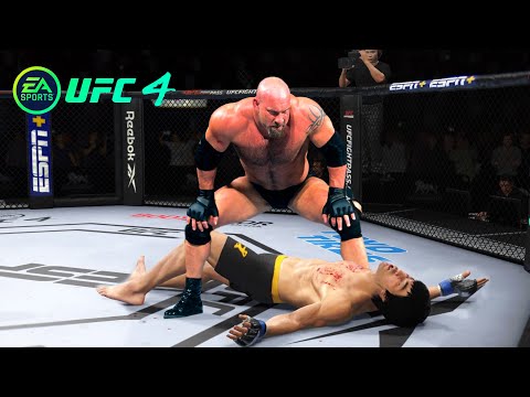 UFC4 Bruce Lee vs Bill Goldberg wwe EA Sports UFC 4 PS5