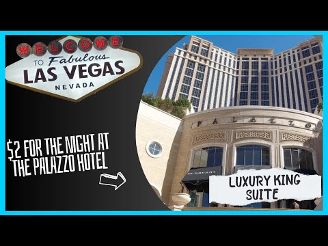 Excursão pela Strip do Palazzo Hotel Las Vegas | Como pagamos US$ 2 pela suíte King de luxo