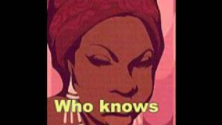 Nina Simone - Who knows where the time goes (lyrics)