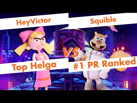 【Nick All Star Brawl】HeyVictor (Helga) vs Squible (Sandy) High Level Gameplay【NASB】