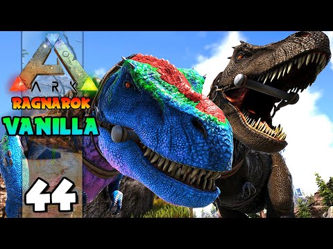 TAMING THE FIRST T-REX!!! ARK: RAGNAROK (VANILLA) 44