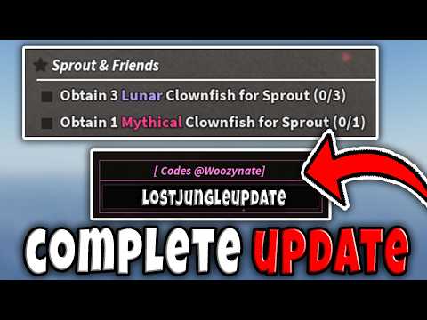 FULL GUIDE to COMPLETE FISCH UPDATE (SPROUT & OLIVER QUEST, WWYVERN HUNT, NEW CODES) Roblox