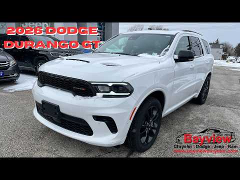 2026 Dodge Durango GT Plus AWD in White for sale at Bayview Chrysler Dodge Jeep Ram in Sarnia, ON