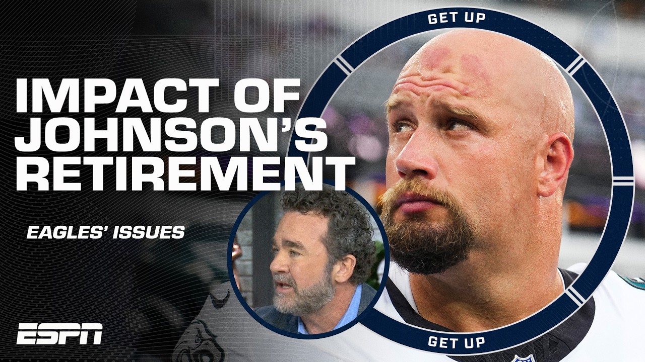 How can the Eagles replace Lane Johnson? 🤔 ’IT’S IMPOSSIBLE!’ - Jeff Saturday | Get Up