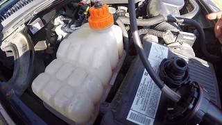GMC Sierra coolant system pressure test