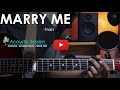 Marry me - Train | Acoustic Karaoke