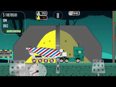 GAME TRUCKER JOE WE TRANSPORT CONCRETE TO A CONSTRUCTION SITE