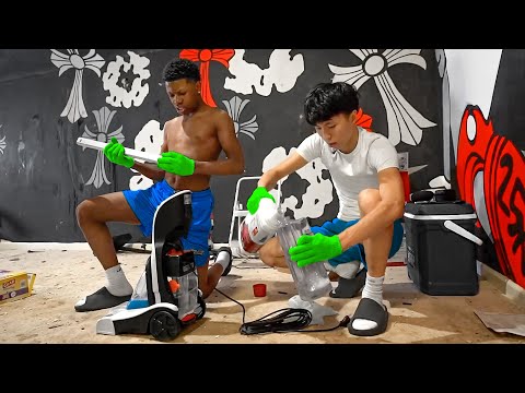 Helping Rakai Clean His DIRTY Room!