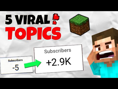 Minecraft Trending Topics Of 2023 To Grow Your Gaming Channel | Minecraft Viral Video Topic In Hindi