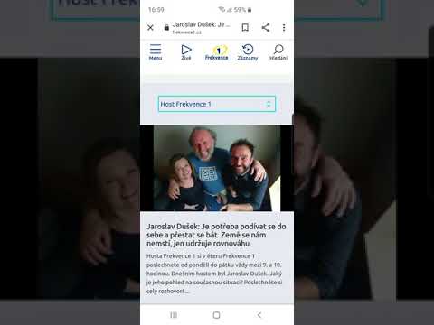 Jaroslav Dušek  na frekvenci 1 z 25-3-2020