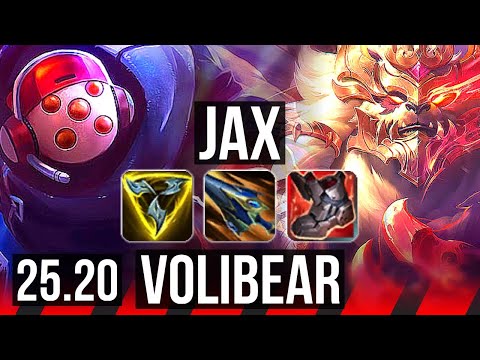 JAX vs VOLIBEAR (TOP) | 13/3/7, Legendary | EUW Diamond | 25.20