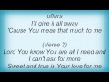 Joann Rosario - You Mean That Much To Me Lyrics