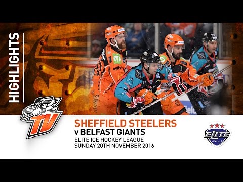 Sheffield Steelers v Belfast Giants - EIHL - Sunday 20th November 2016