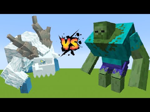 Frostmaw vs Mutant Zombie | Minecraft Mob Battle 1.19.2