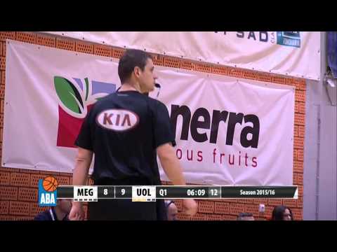 ABA Liga 2015/16, Round 24 match: Mega Leks - Union Olimpija (13.2.2016)