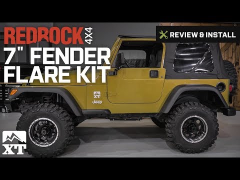 Jeep Wrangler RedRock 4x4 7" Fender Flare Kit (1997-2006 TJ) Review & Install