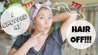 I CHOPPED MY HAIR OFF! | VLOG