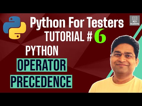 Python for Testers 6 Python Operator Precedence | Order of Evaluation