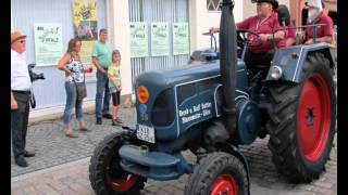 preview picture of video 'Kibo Familienfest - Das Junge Stadtfest- Ausfahrt der Oldtimertraktoren - ff01'