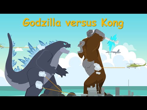 Godzilla vs kong  | Nursery Rhymes & Kids Songs