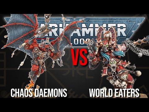 Chaos Daemons Vs World Eaters - Warhammer 40k 10th Edition