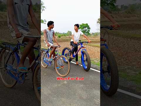 😱🏁Fat Bike Vs Mtb Race #shorts #trending #youtubeshorts #viral #cycle #fatbike #mtb #race