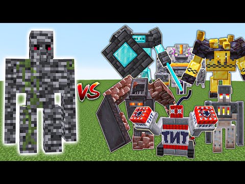 Bedrock Golem vs Other Golems - Bedrock Golem vs All Golems in Minecraft