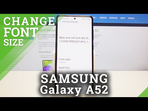 How to Change Font Size on SAMSUNG Galaxy A52 – Adjust Font Size