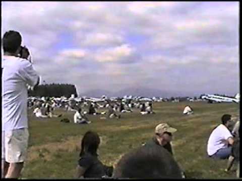 Delmar Benjiman with Gee Bee R-2 1999 Arlington Wa