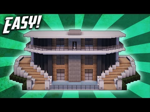 Minecraft: How To Build A Modern Mansion House Tutorial (#23)