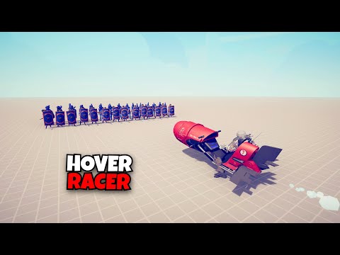HOVER RACER VS EVERY UNITS - Totally Accurate Battle Simulator TABS