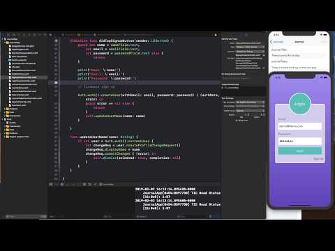 Let's Build Complete iOS App With Firebase Auth, Touch, FaceID: Keychain integration Login Signup