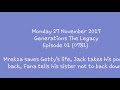 Generations The Legacy 27 Eps 13 Wednesday 13 December 2017 Movie Trailer