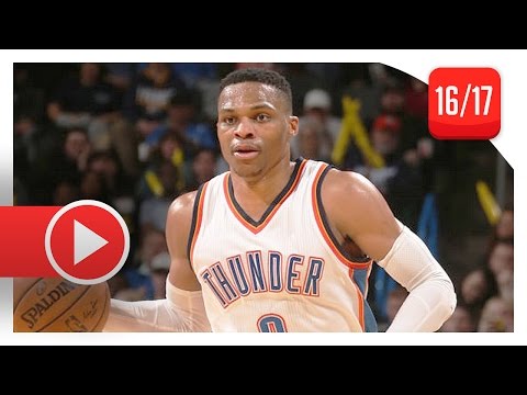 Russell Westbrook Triple-Double Highlights vs Jazz (2017.03.11) - 33 Pts, 14 Ast, 11 Reb