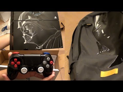 Star Wars Battlefront Darth Vader PS4 & Backpack Unboxing
