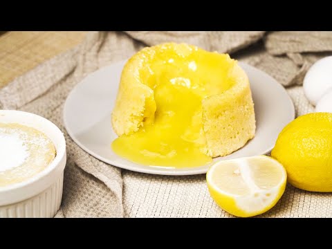 Molten And Citrusy LEMON LAVA CAKE | Recipes.net - YouTube