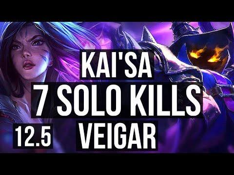 KAI'SA & Nautilus vs VEIGAR & Ashe (ADC) | 69% winrate, 7 solo kills, Legendary | TR Diamond | 12.5