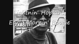 Lightnin' Hopkins, Early Mornin' Boogie.wmv