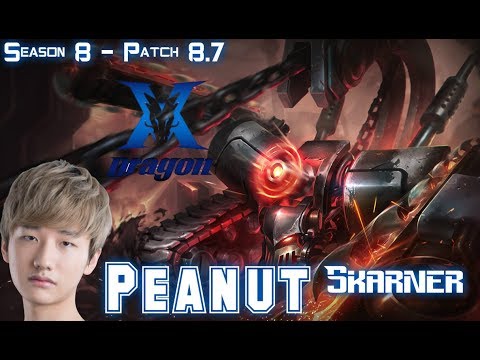 KZ Peanut SKARNER vs NOCTURNE Jungle - Patch 8.7 KR Ranked
