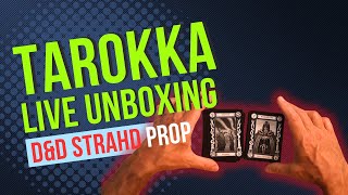 Curse of Strahd Tarokka Deck Live Unboxing: Art of Character D&D Podcast Ep#3