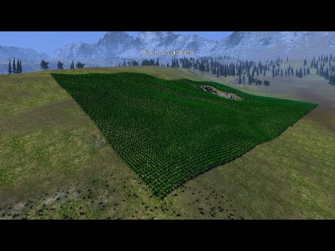 25,000 Green Stickmen Attack the Hill vs 12,000 Defenders Ultimate Epic Battle Simulator