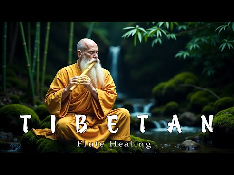 Tibetan Healing Flute Music (No Ads) • Anxiety Relief, Melatonin Release • Stop Overthinking
