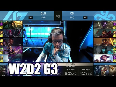CLG vs Cloud 9 | Week 2 Day 2 S6 NA LCS Spring 2016 | CLG vs C9 G1 W2D2