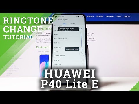 How to Change Ringtone in HUAWEI P40 Lite E - Ringtone List