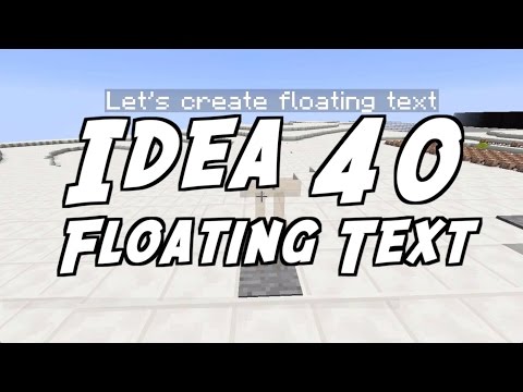 101 Ideas for Minecraft Learners 40 - Floating Text