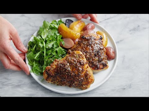 Sheet Pan Honey Mustard Chicken and Potatoes