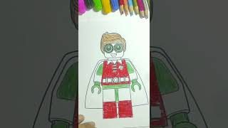 Robin Lego Coloring Pages, Color with Me