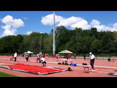 Akil Julien Wins 400m Heat at Ontario Canada Games Trials as Jet Passes Over Track